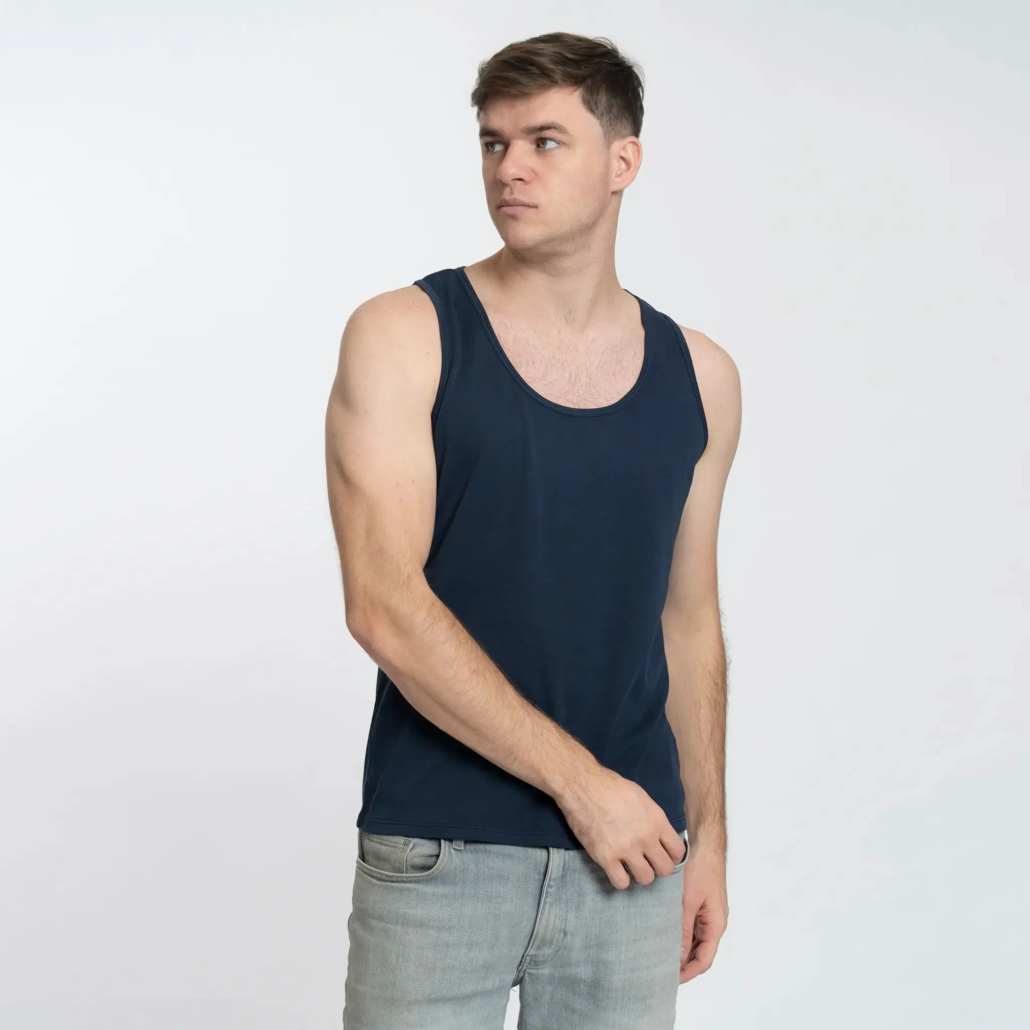 6 Pack - Men's Organic Pima Cotton Tank Tops