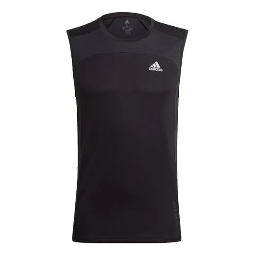 adidas Heatrdy Sleevl Casual Running Sports Vest Black