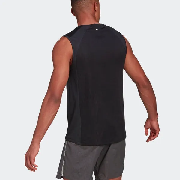 adidas Heatrdy Sleevl Casual Running Sports Vest Black