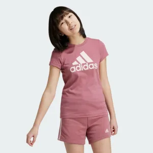 ADIDAS KIDS BIG LOGO CRIMSON TEE