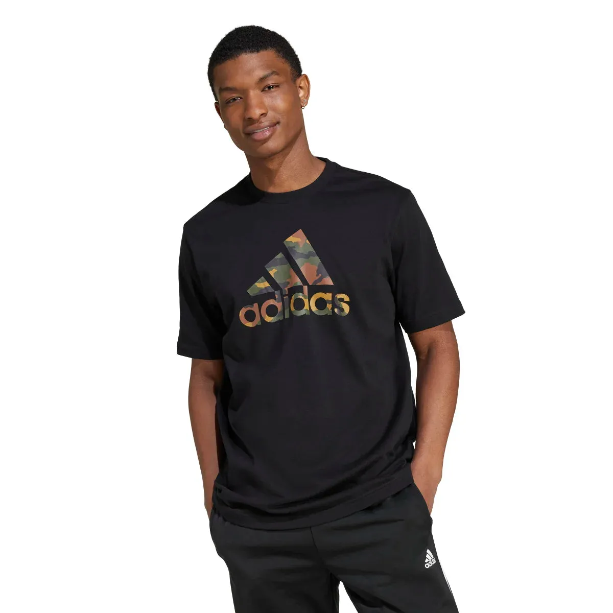 adidas Men's Camo Badge of Sport Graphic T-Shirt (Tall)