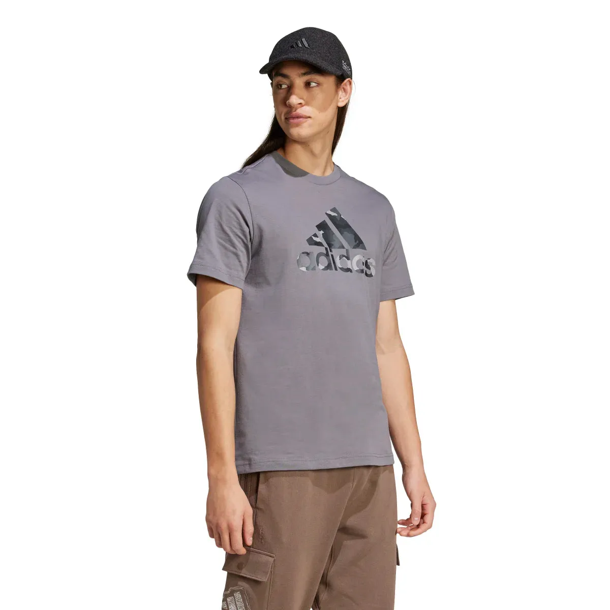 adidas Men's Camo Badge of Sport Graphic T-Shirt (Tall)