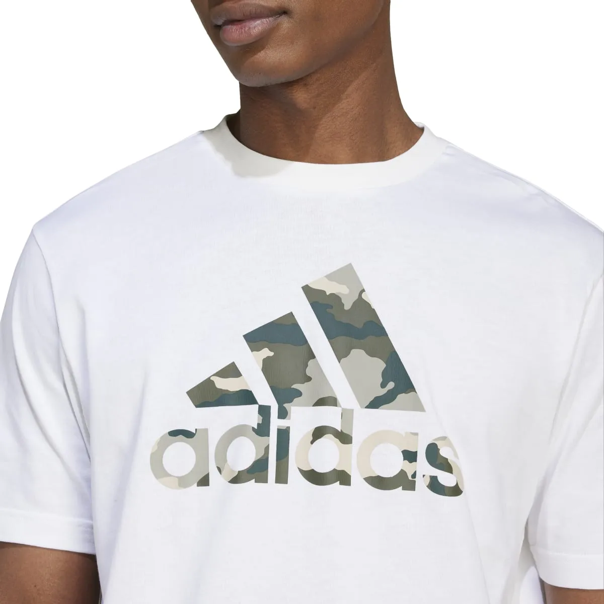 adidas Men's Camo Badge of Sport Tee