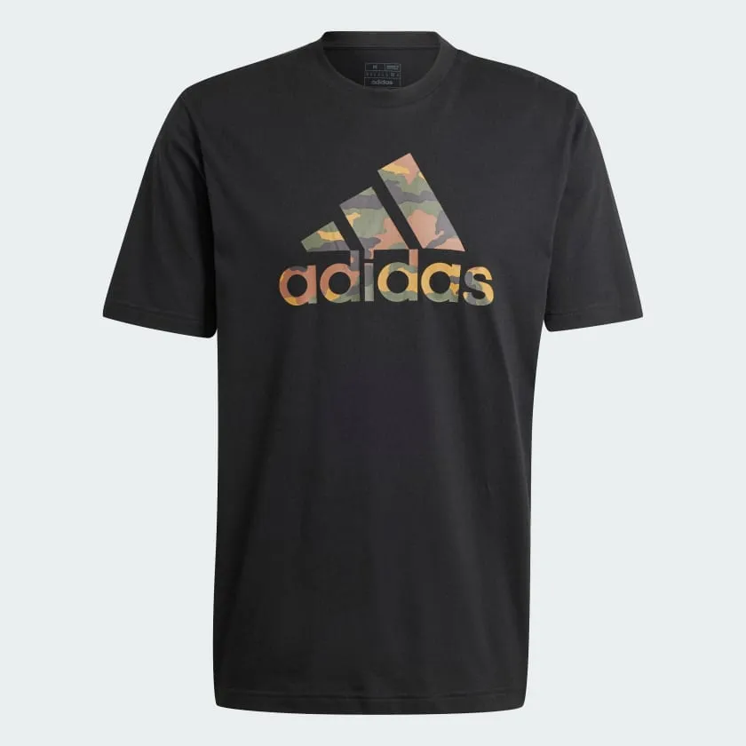 ADIDAS MEN'S CAMO BOSS BLACK TEE