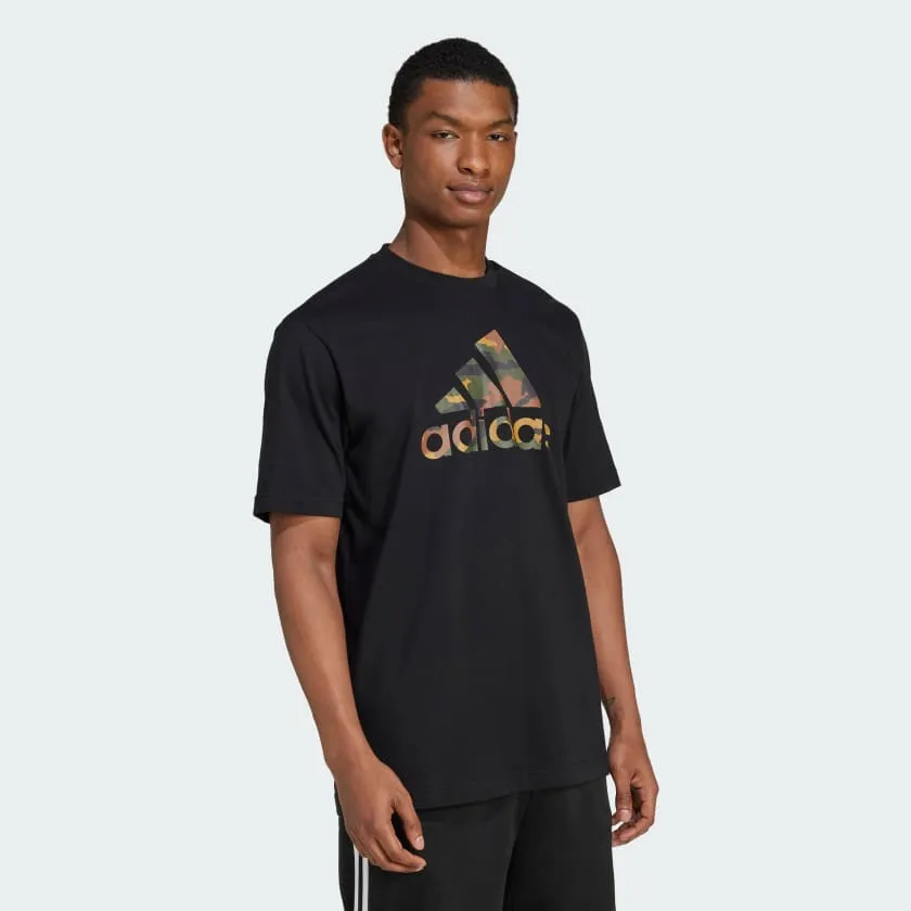 ADIDAS MEN'S CAMO BOSS BLACK TEE