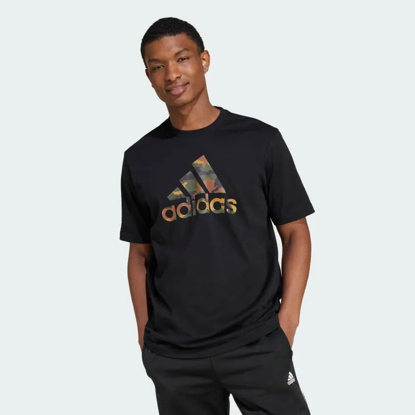 ADIDAS MEN'S CAMO BOSS BLACK TEE