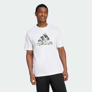 ADIDAS MEN'S CAMO BOSS WHITE TEE