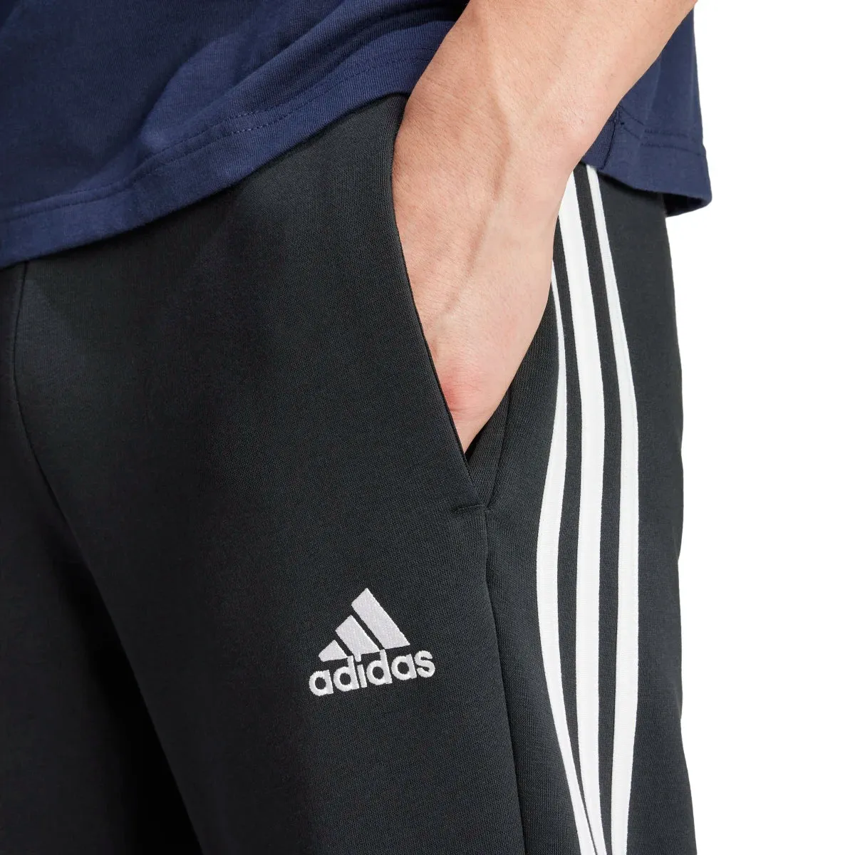 adidas Men's Essentials 3-Stripes Open Hem Fleece Joggers (Tall)