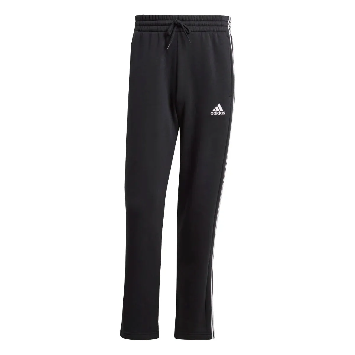 adidas Men's Essentials 3-Stripes Open Hem Fleece Joggers (Tall)