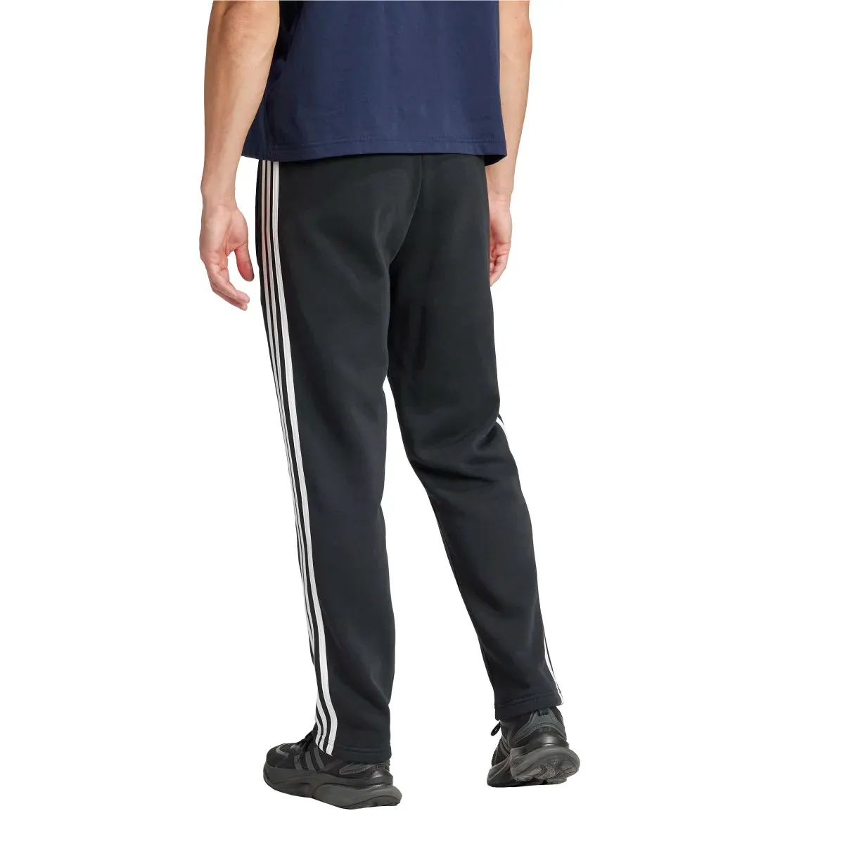 adidas Men's Essentials 3-Stripes Open Hem Fleece Joggers (Tall)