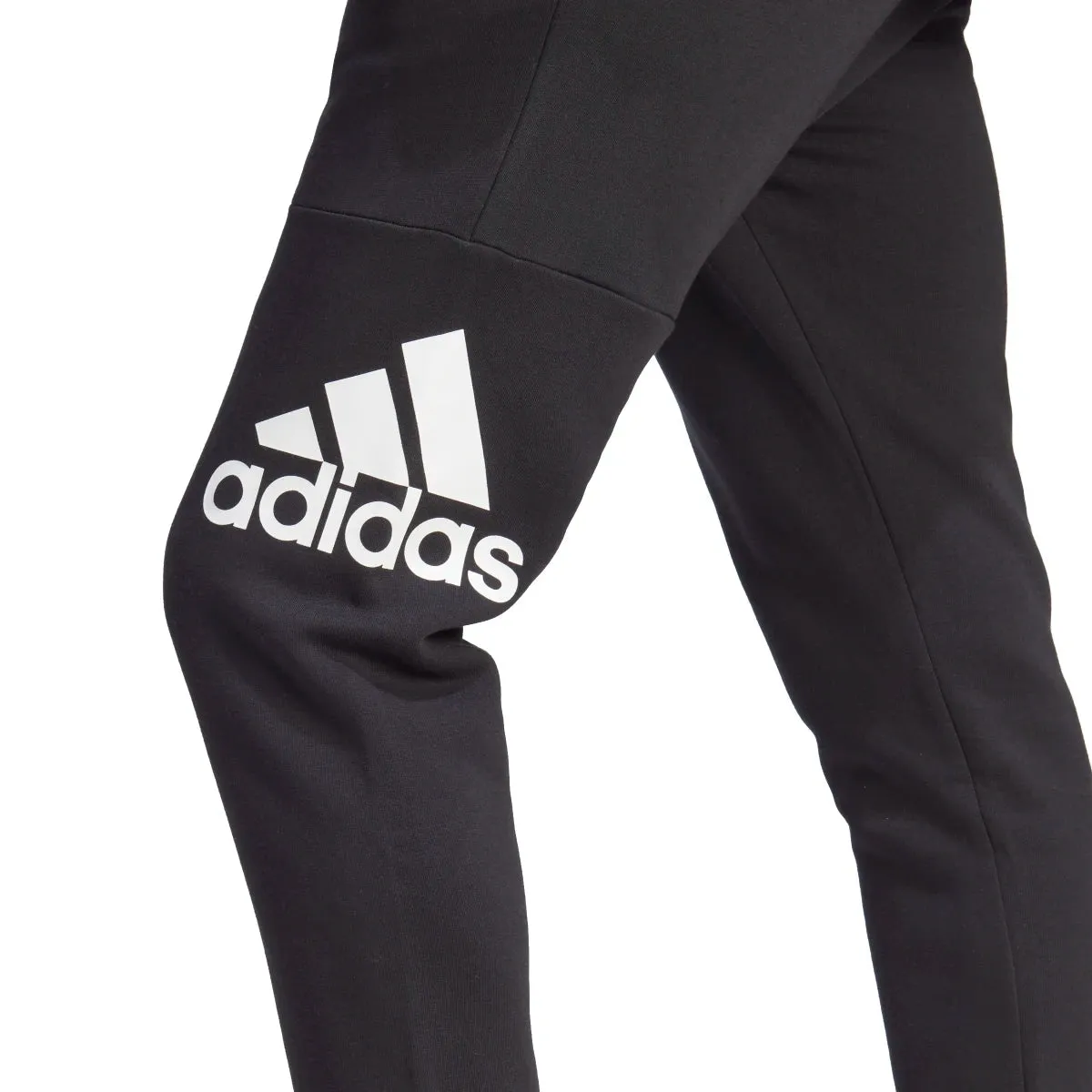 adidas Men's Essentials Fleece Tapered Cuff Big Logo Joggers