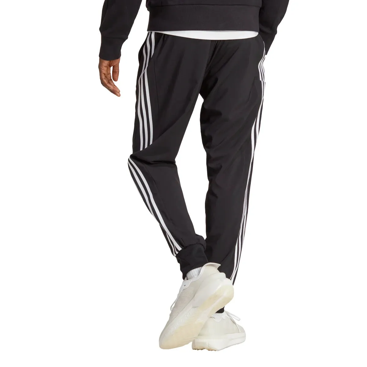 adidas Men's Essentials Tapered Cuff Woven 3-Stripes Joggers