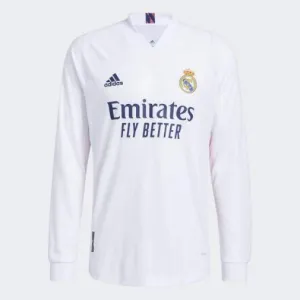 Adidas Men's Real Madrid 2020/21 Home LS Authentic Jersey