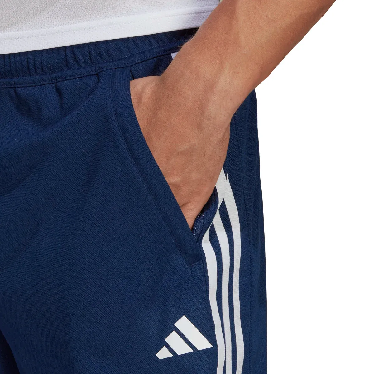 adidas Men's Train Essentials Piqué 3-Stripes Shorts (Tall)