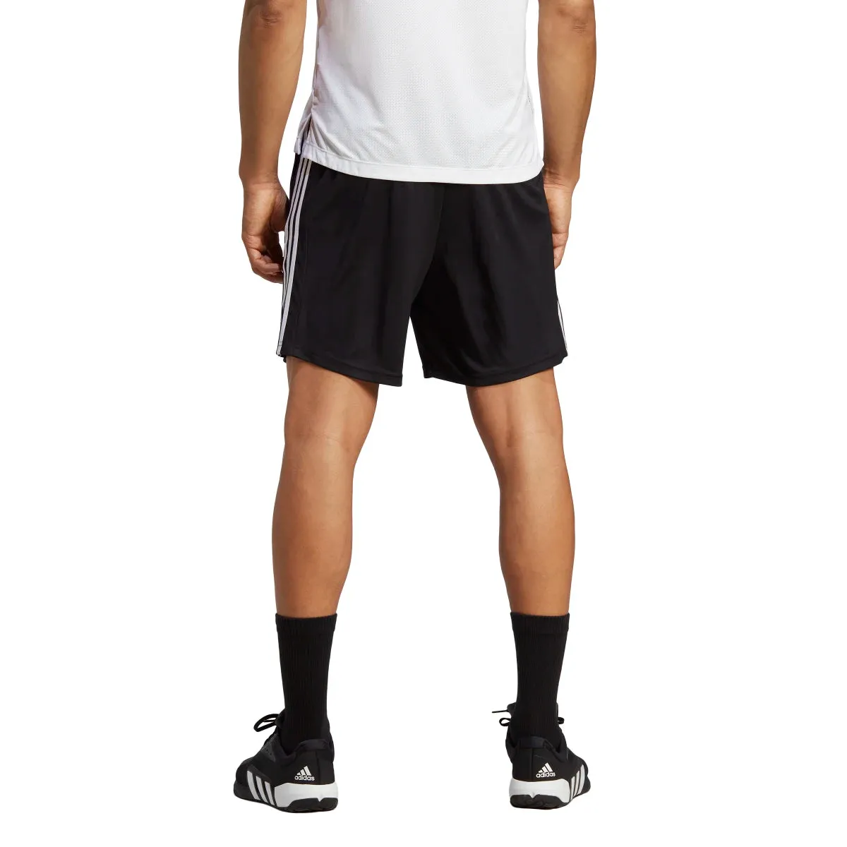 adidas Men's Train Essentials Piqué 3-Stripes Shorts (Tall)