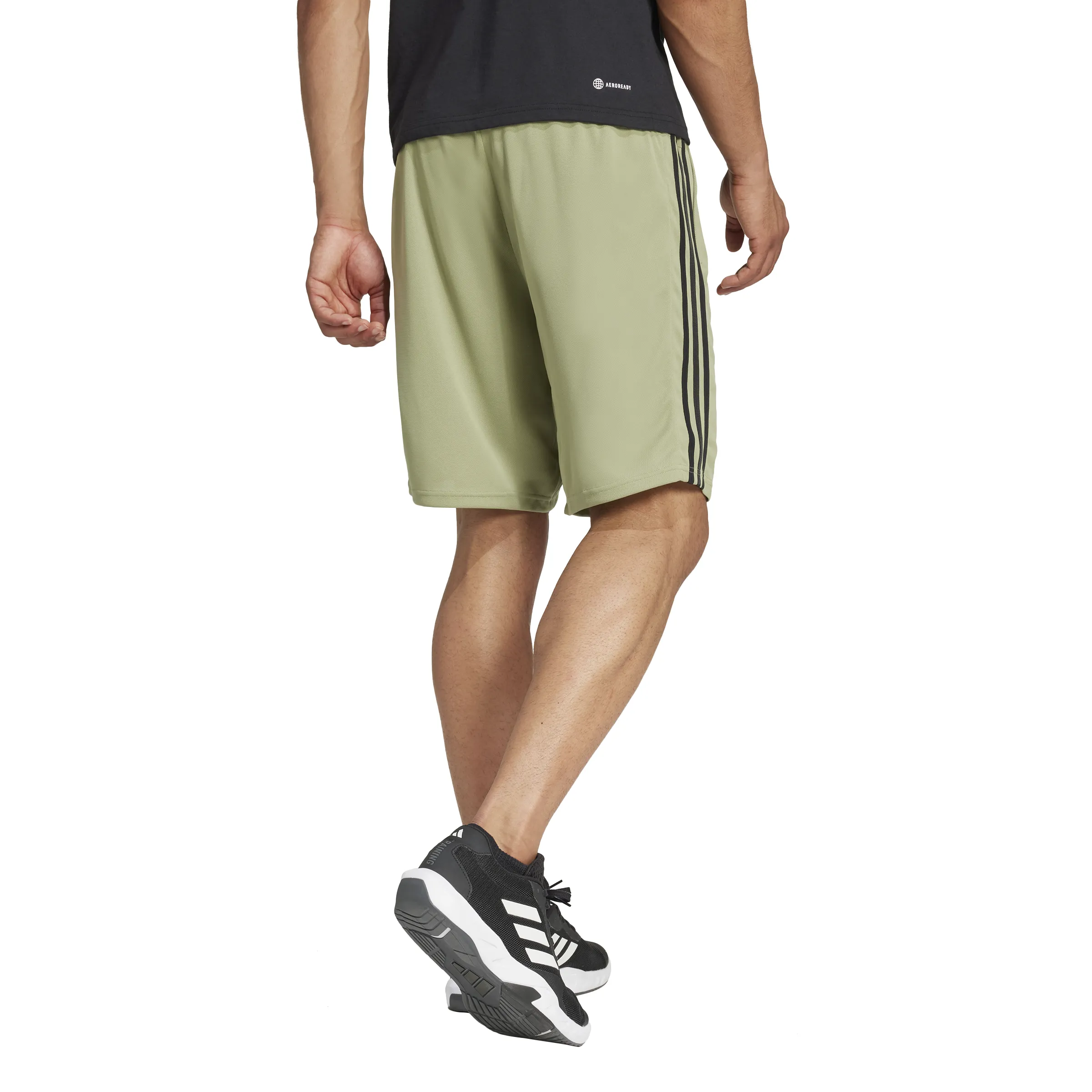 adidas Men's Train Essentials Piqué 3-Stripes Shorts (Tall)