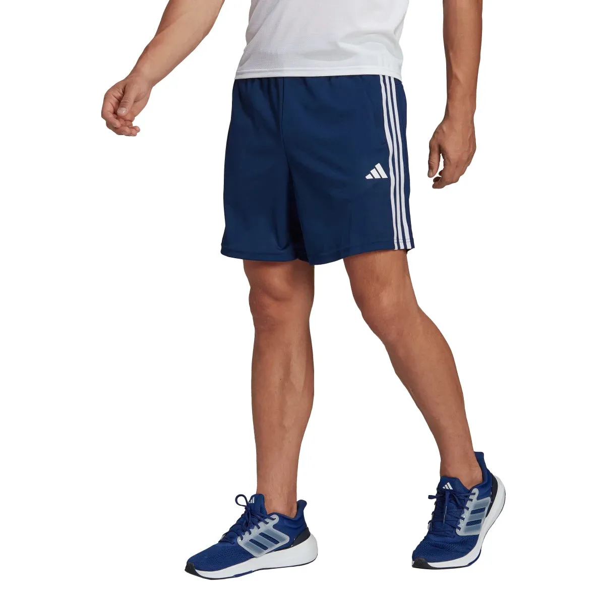 adidas Men's Train Essentials Piqué 3-Stripes Shorts (Tall)