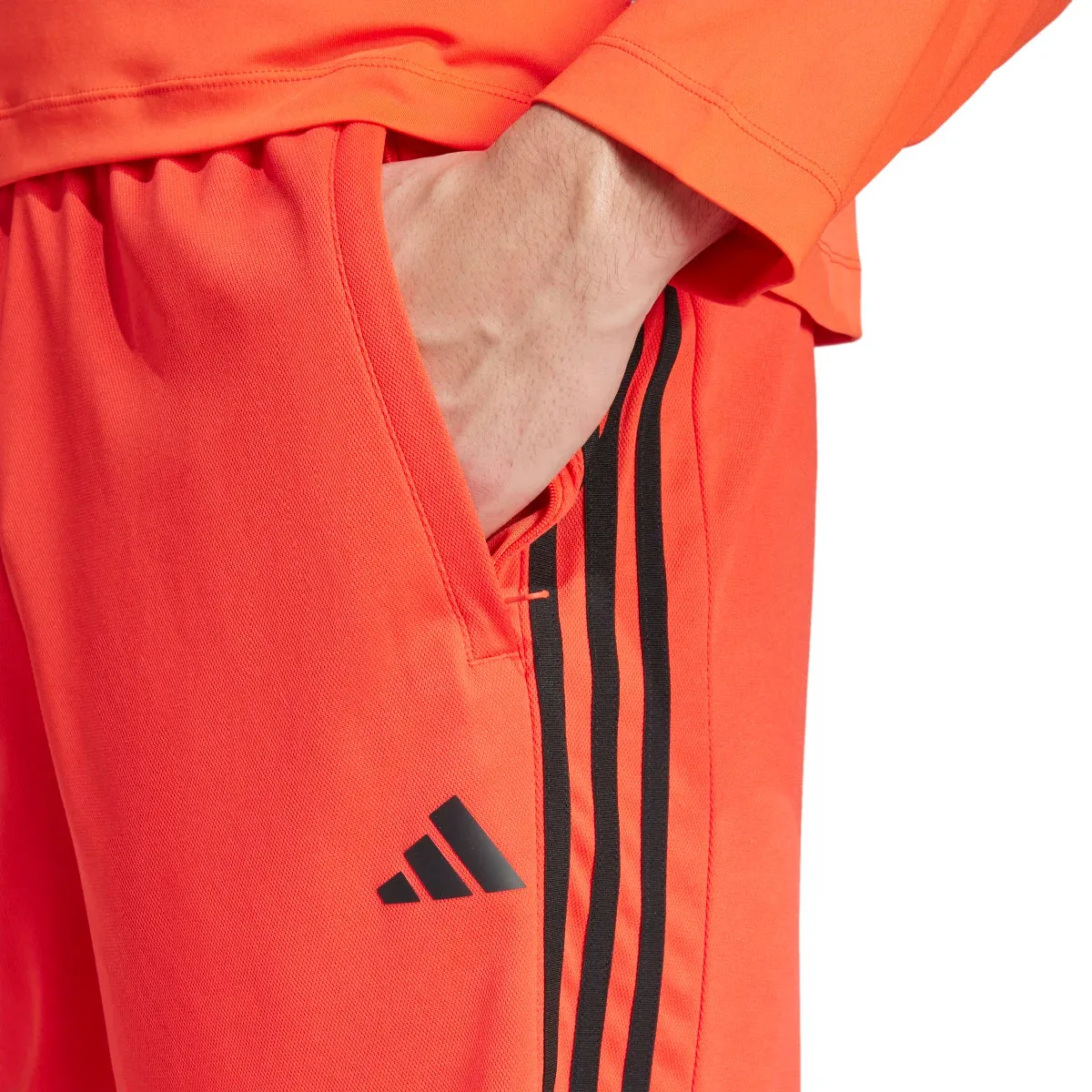 adidas Men's Train Essentials Piqué 3-Stripes Shorts (Tall)