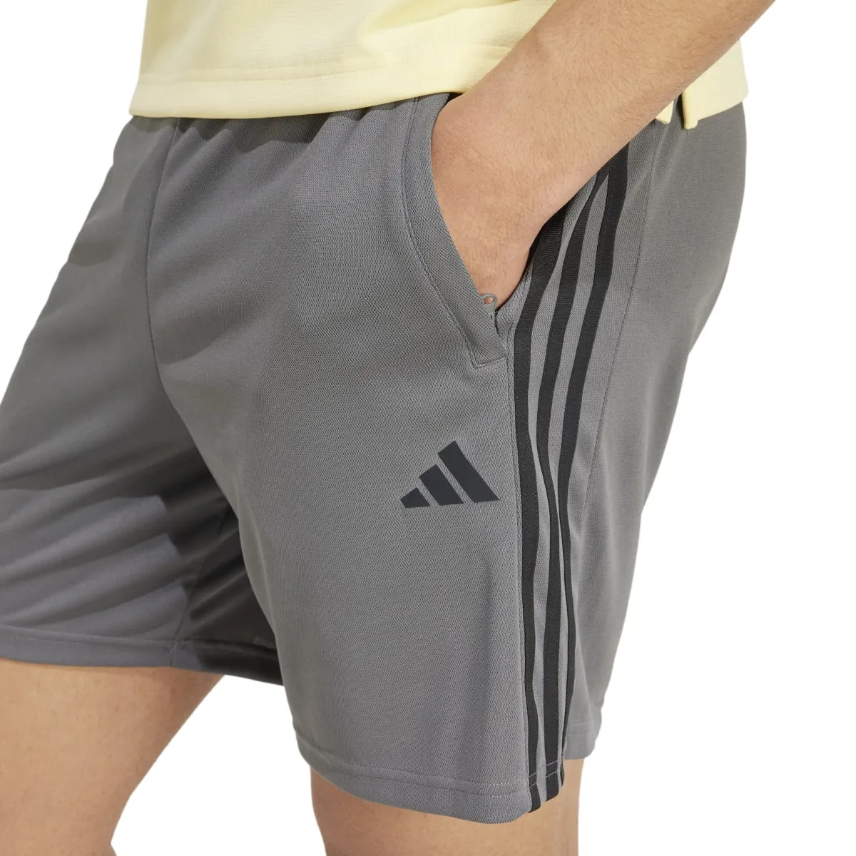 adidas Men's Train Essentials Piqué 3-Stripes Shorts (Tall)