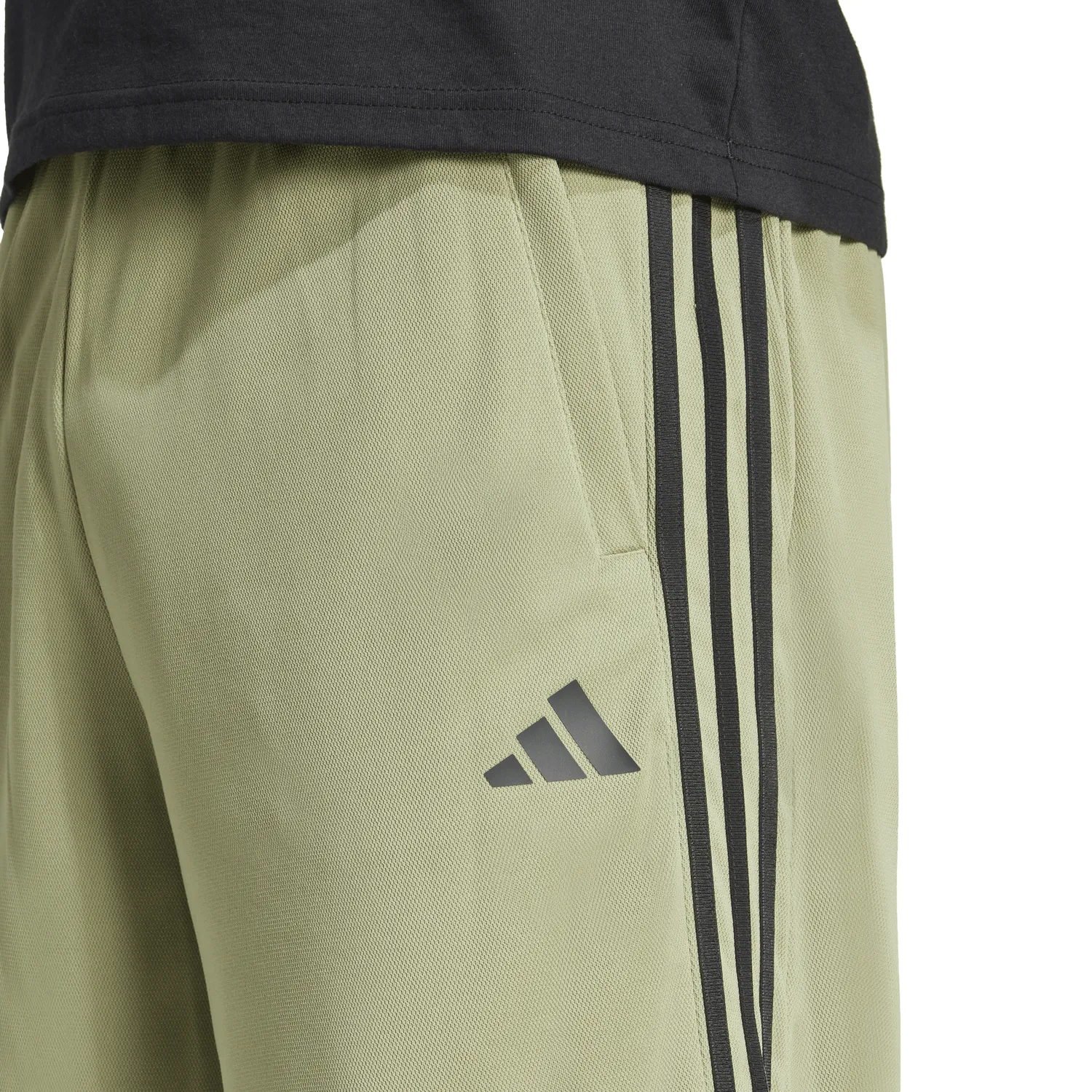 adidas Men's Train Essentials Piqué 3-Stripes Shorts