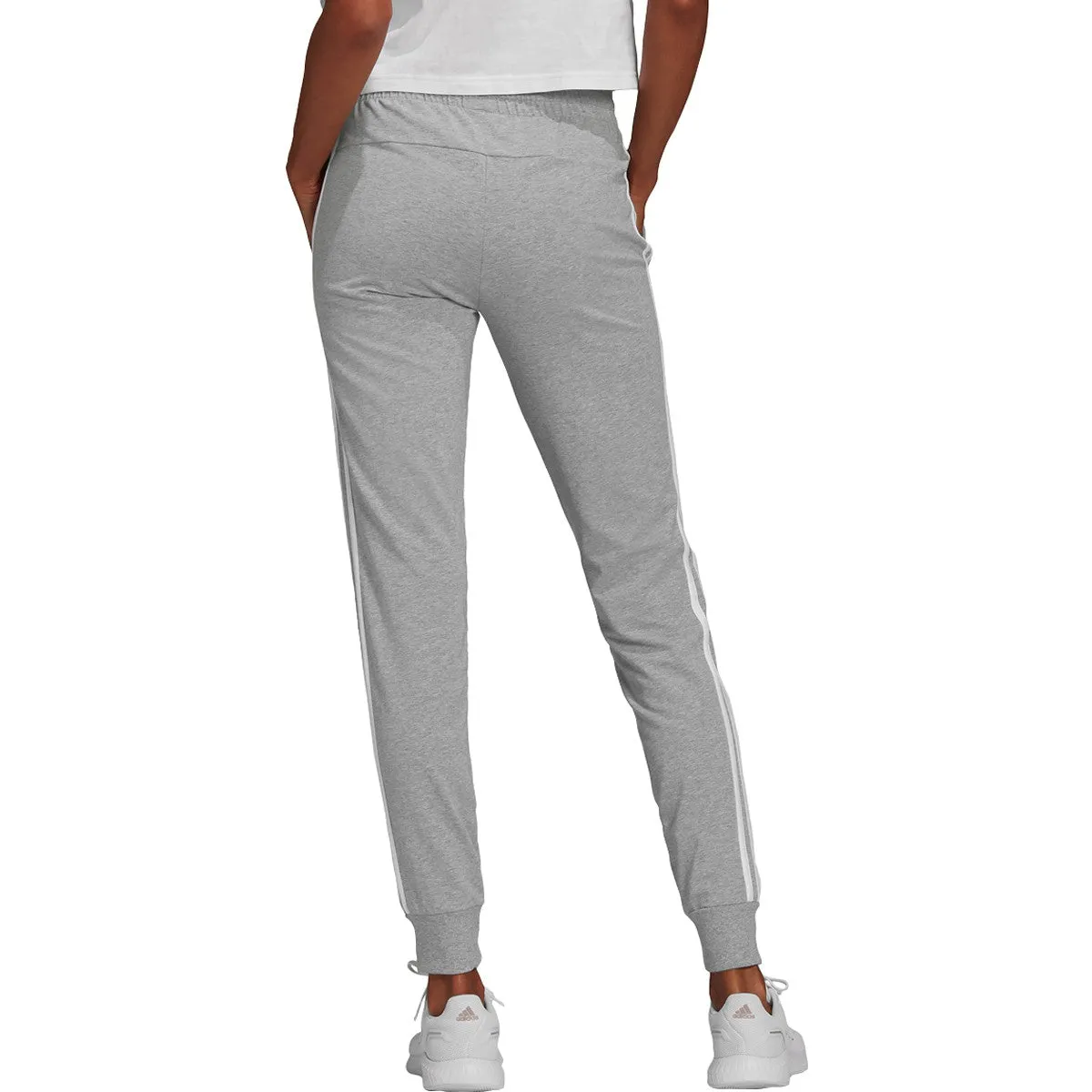 adidas Women's Essentials 3-Stripes Slim Tapered Cuffed Pant