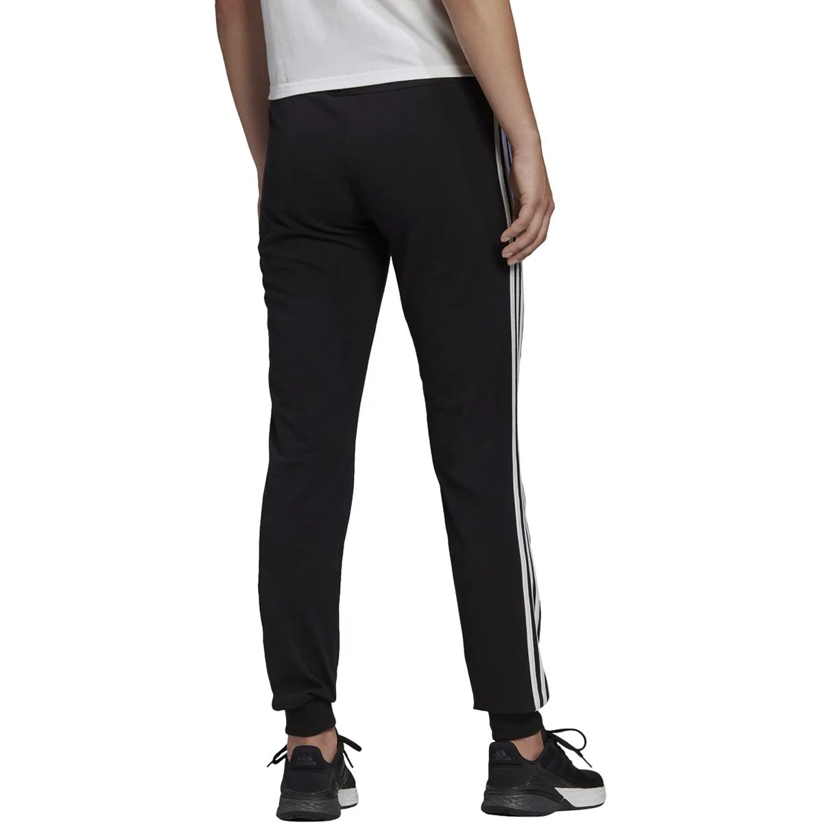 adidas Women's Essentials 3-Stripes Slim Tapered Cuffed Pant