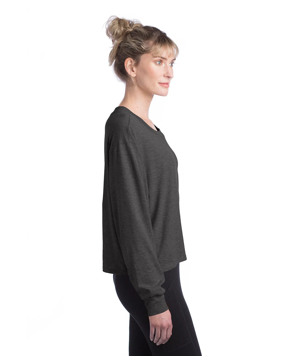 Alternative Ladies' Main Stage Long-Sleeve CVC Cropped T-Shirt