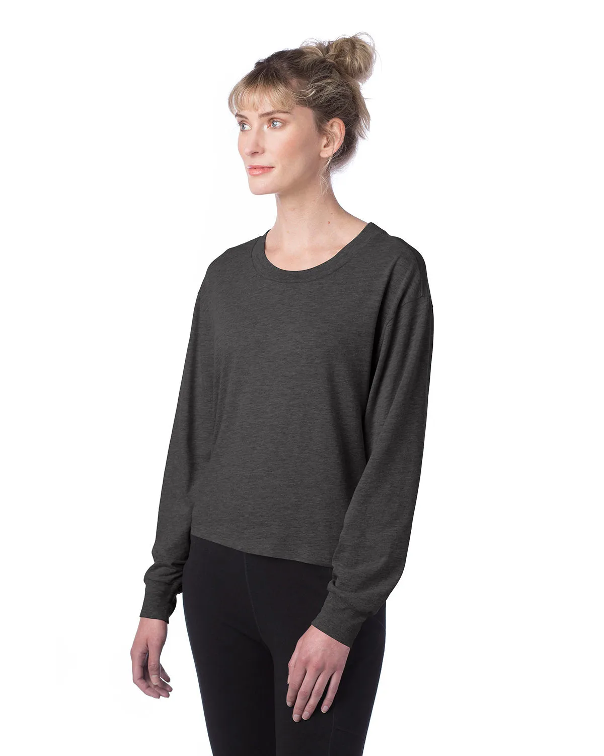 Alternative Ladies' Main Stage Long-Sleeve CVC Cropped T-Shirt