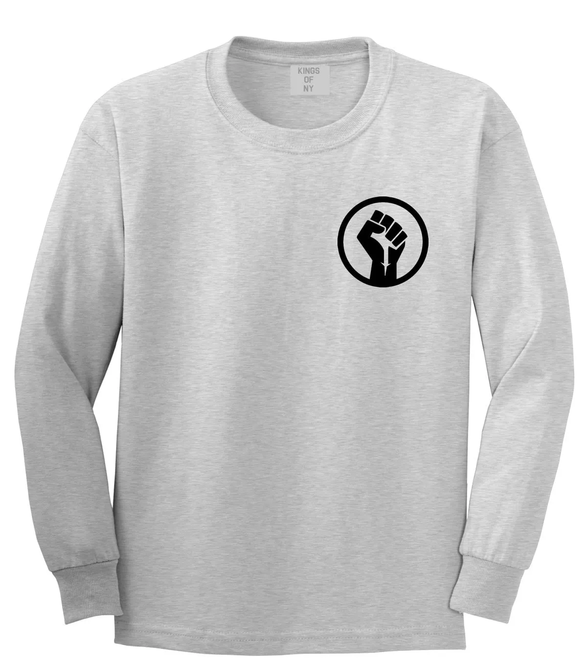 Black Power Fist Long Sleeve T-Shirt