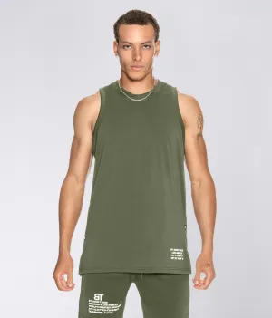 Born Tough Air Pro™ Military Green Athletic Tank Top for Men