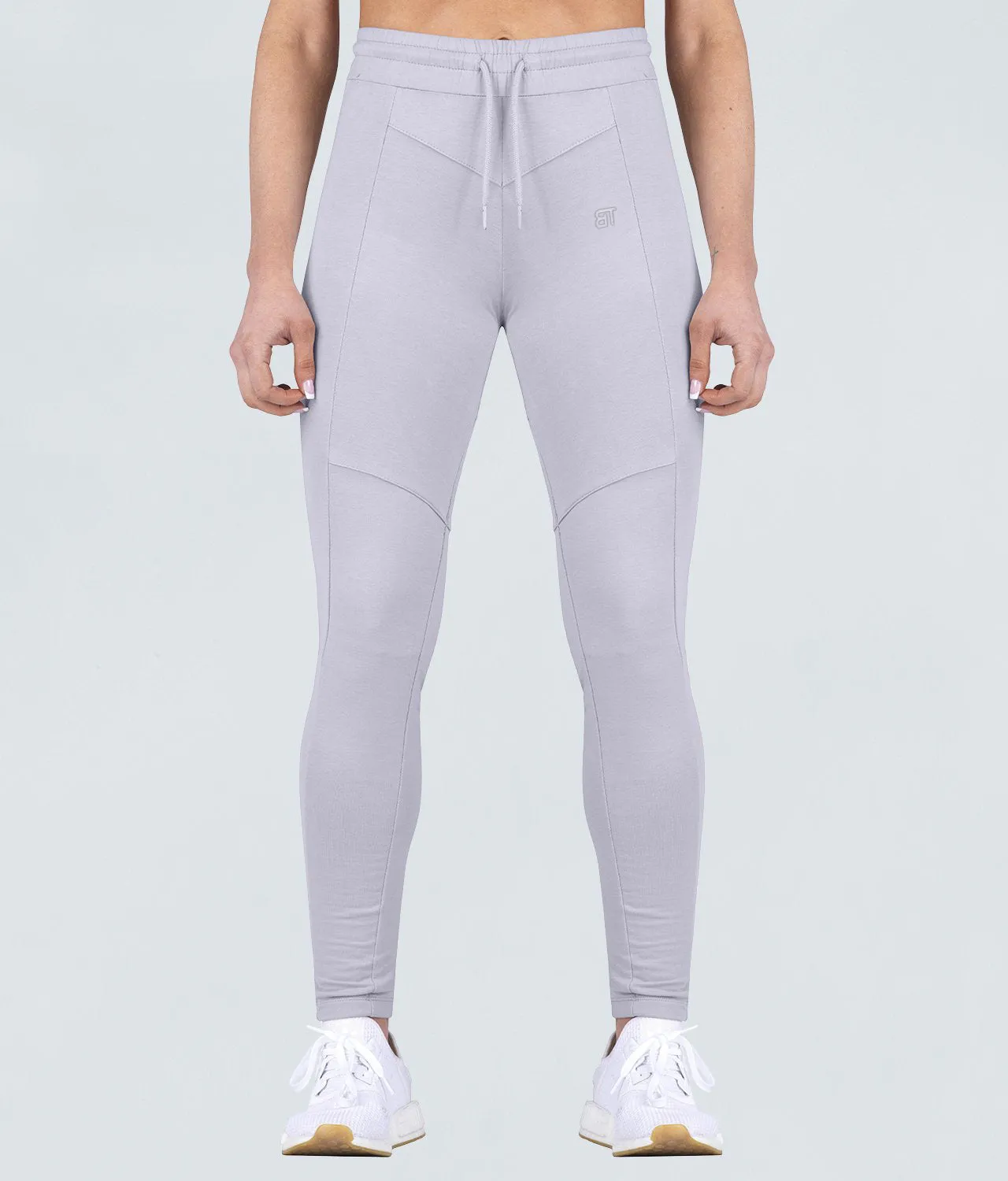 Born Tough Contoured Gray Athletic Tracksuit Jogger Leggings for Women