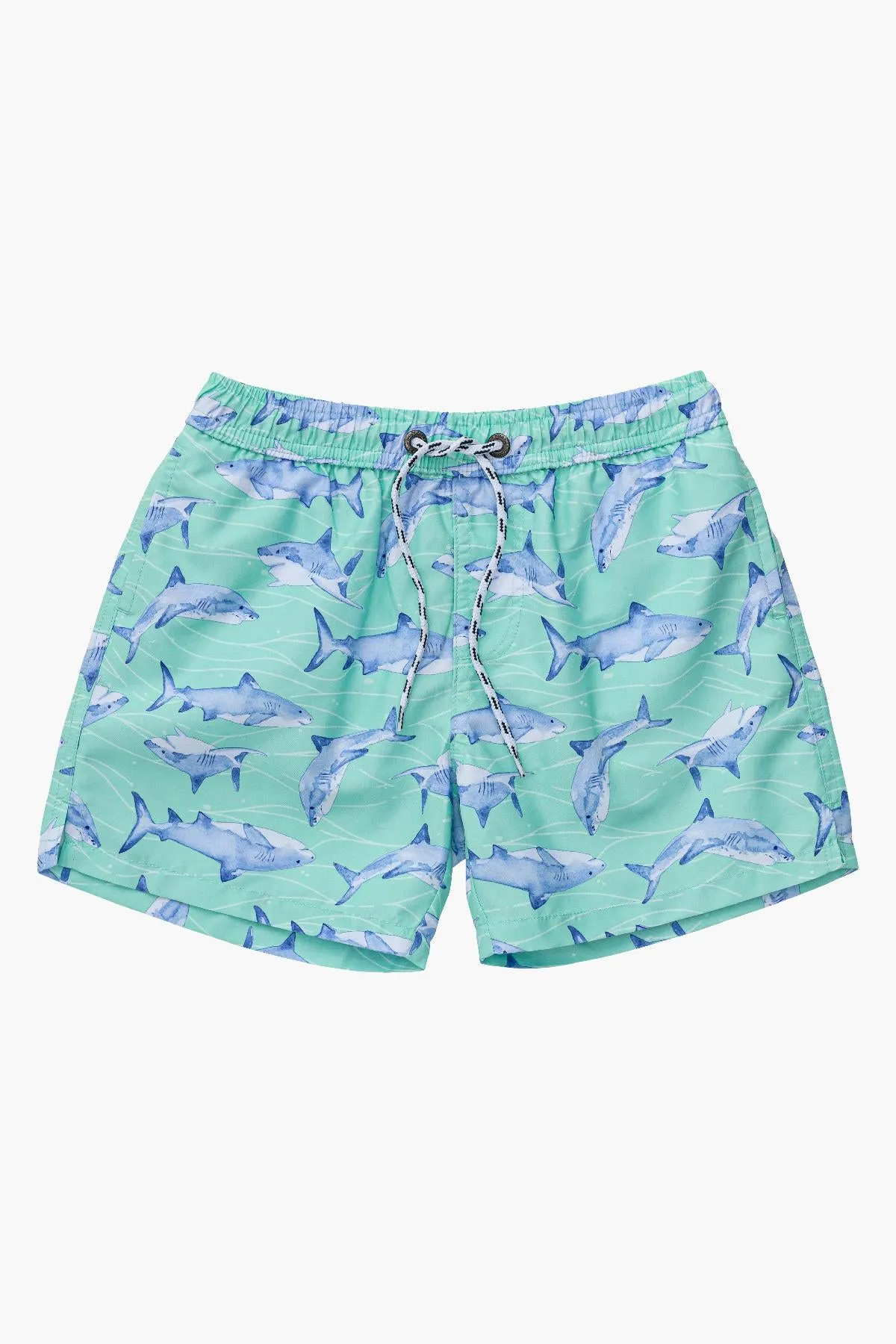 Boys Swim Snapper Rock Minty Shark Volley Board Shorts