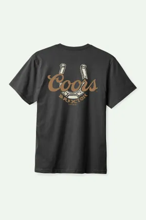 Brixton Coors Luck S/S Standard T-Shirt - BLACK