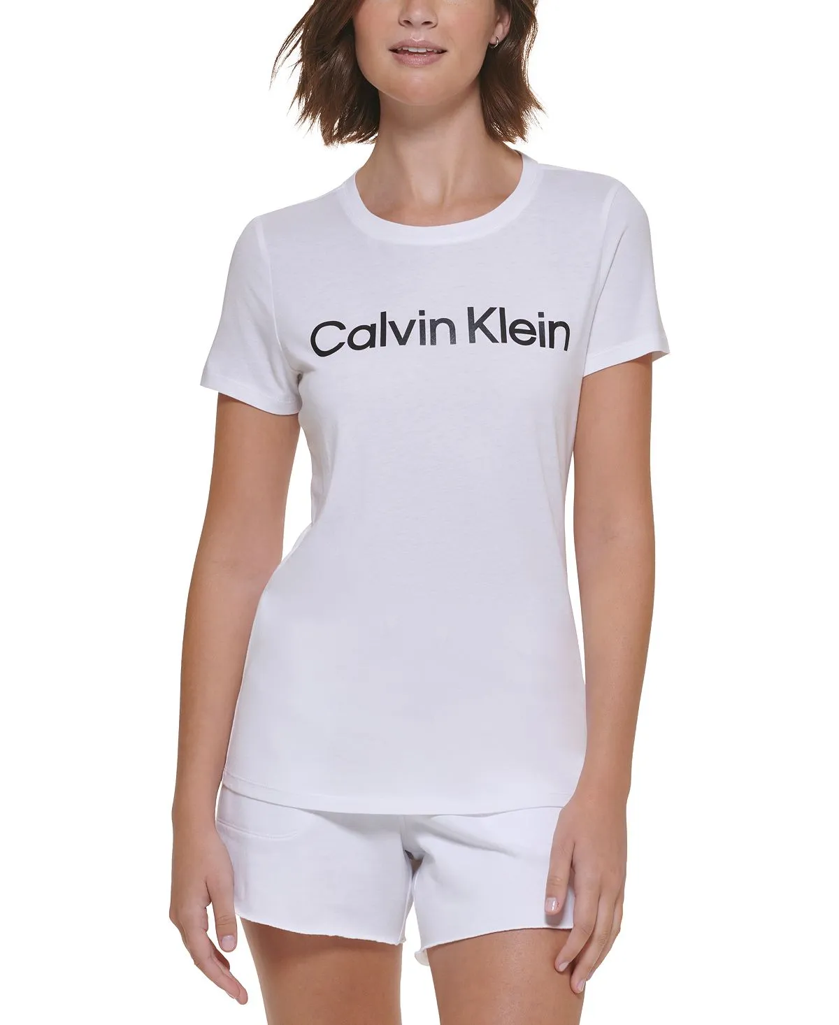 Calvin Klein Women's Logo T-Shirt, White