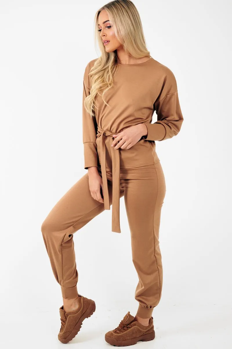 Camel Tie at Waist Tracksuit - Sammie