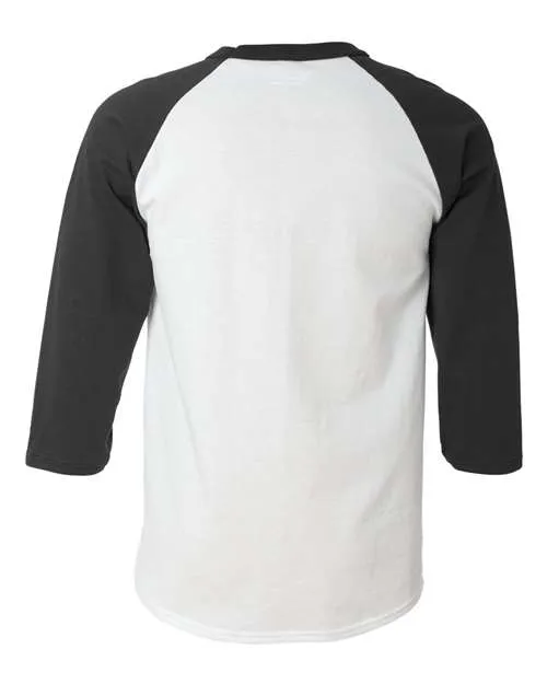 Champion Men's Three-Quarter Raglan Sleeve Baseball T-Shirt