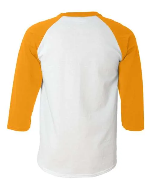 Champion Men's Three-Quarter Raglan Sleeve Baseball T-Shirt