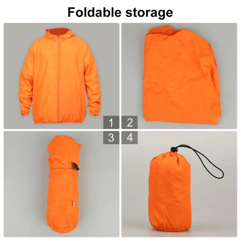 Cycling Men's Reflective Quick Dry Windbreaker with Hood - SF0159