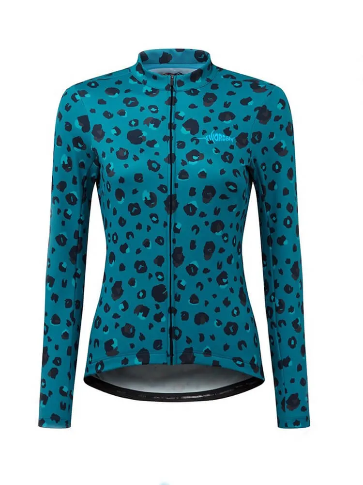 Cycling Thermal Fleece Jacket with Full-Length Zipper for Women - SF0416