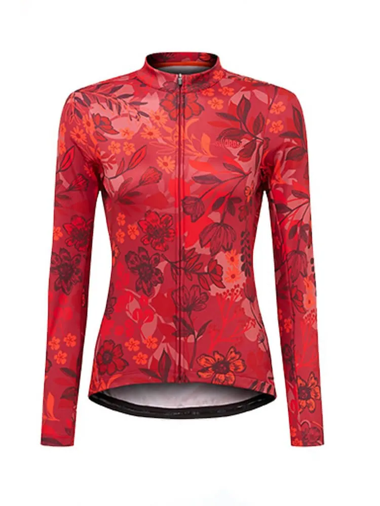 Cycling Thermal Fleece Jacket with Full-Length Zipper for Women - SF0416