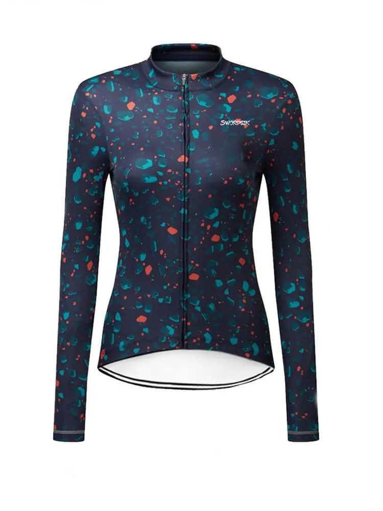 Cycling Thermal Fleece Jacket with Full-Length Zipper for Women - SF0416