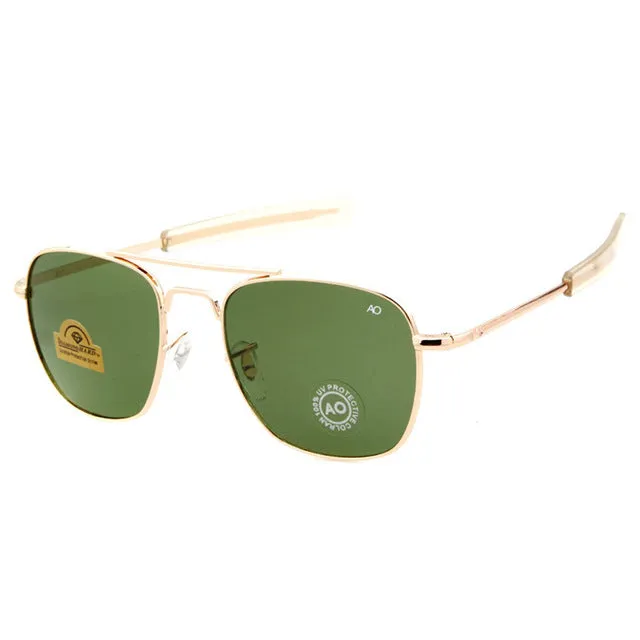 Fashion Sunglasses Men American Army Military Brand Designer AO Sun Glasses For Male Optical Glass Lens Oculos de sol RS263