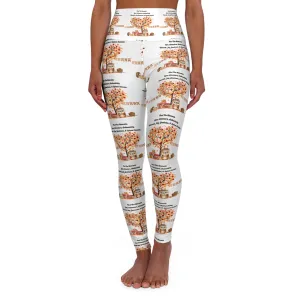 Find The Moments - High Waisted Yoga Leggings (AOP), Fall Activewear, Yoga Apparel,