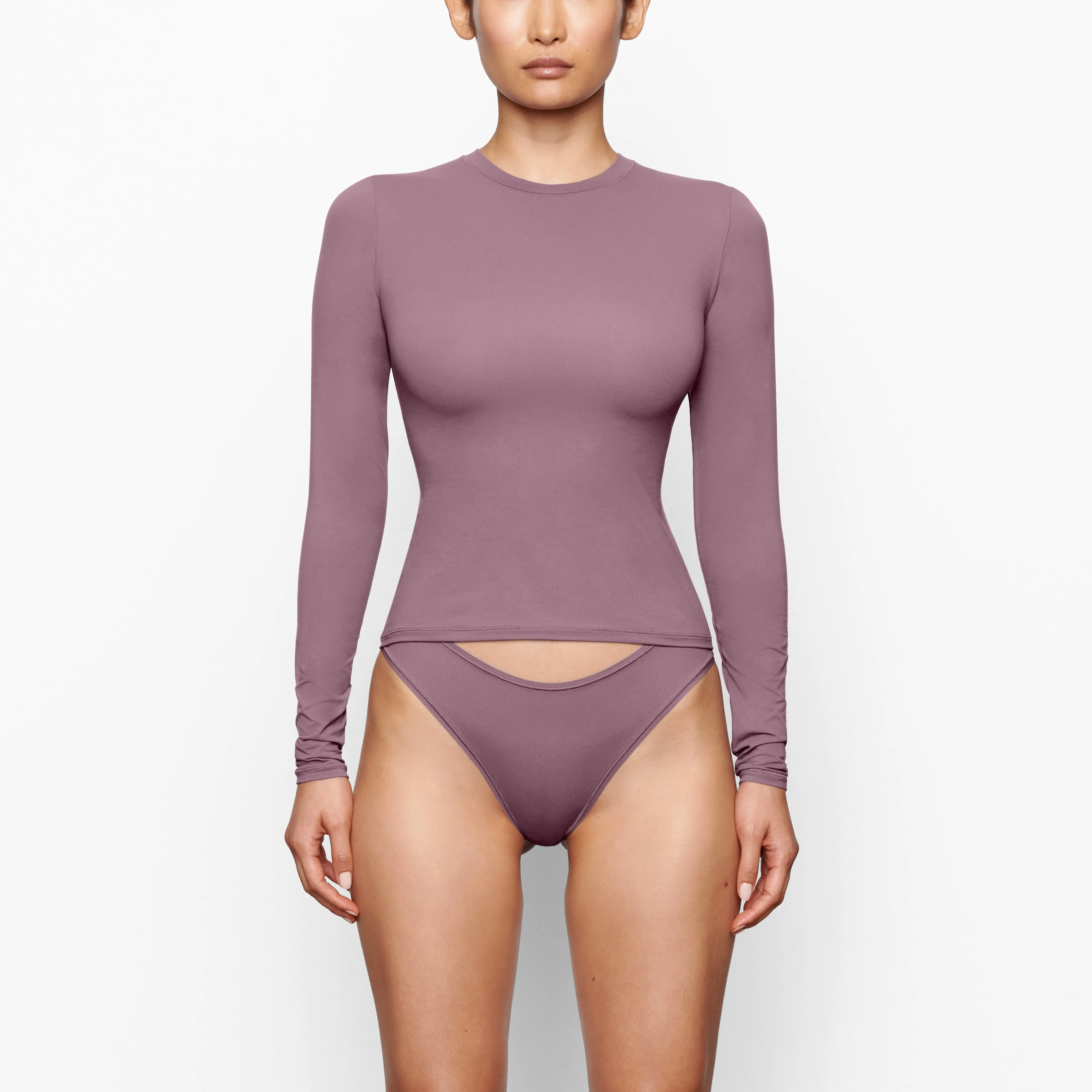 FITS EVERYBODY LONG SLEEVE T-SHIRT | PLUM