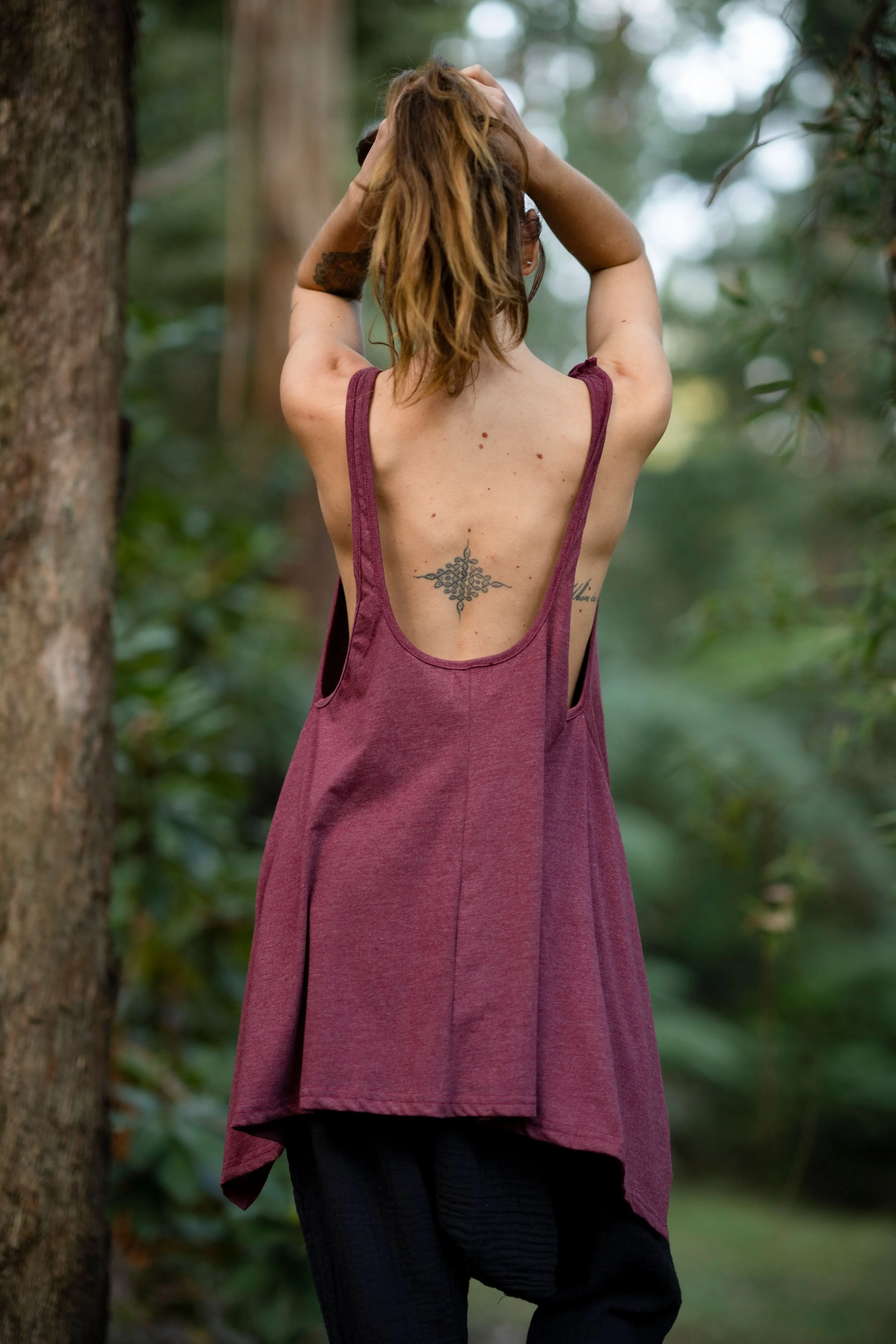 Free Flow Top - Dark Mauve