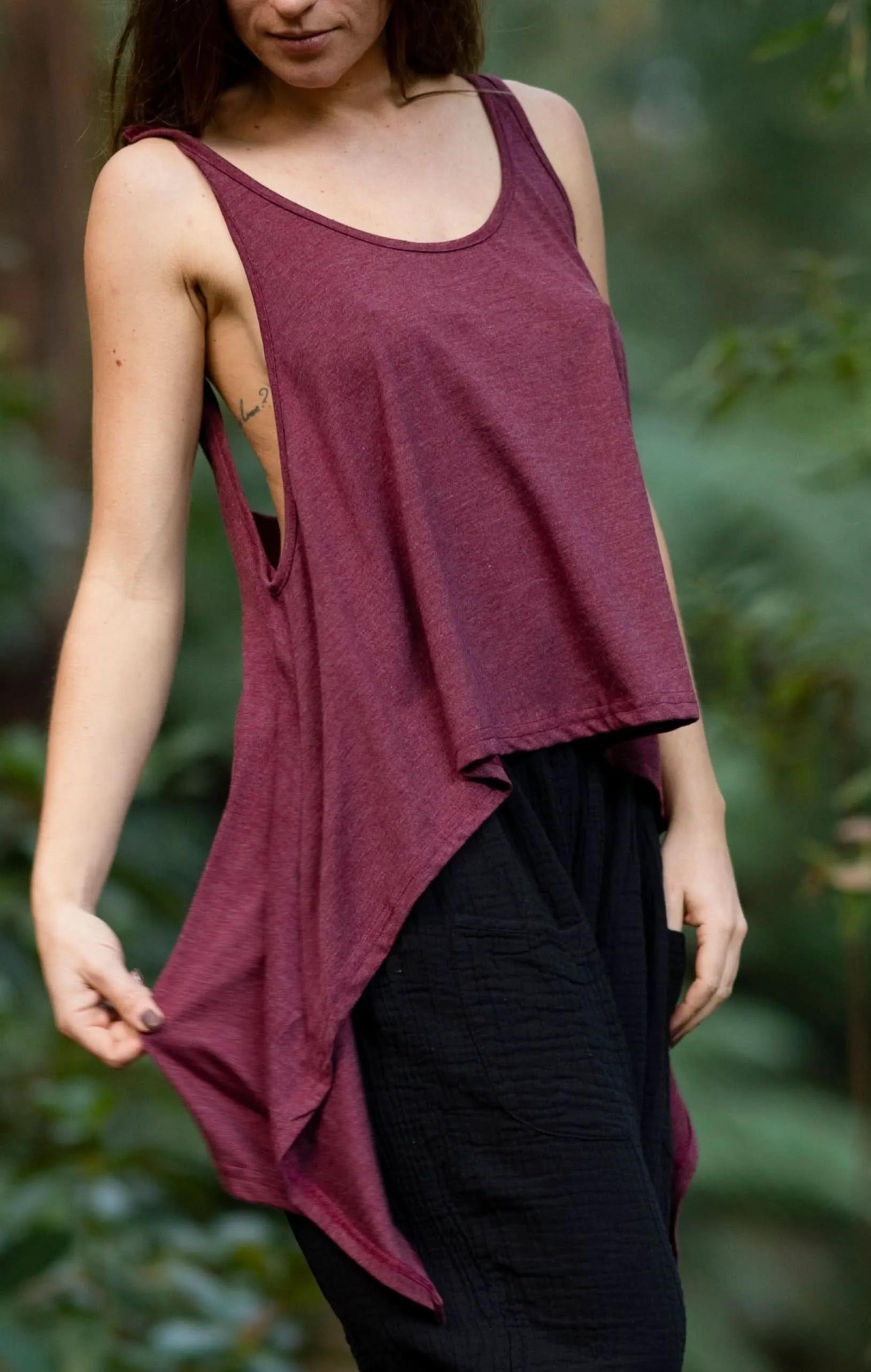 Free Flow Top - Dark Mauve