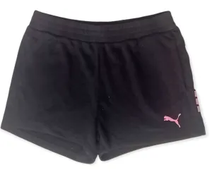 Girls Sports Short - Black x Pink