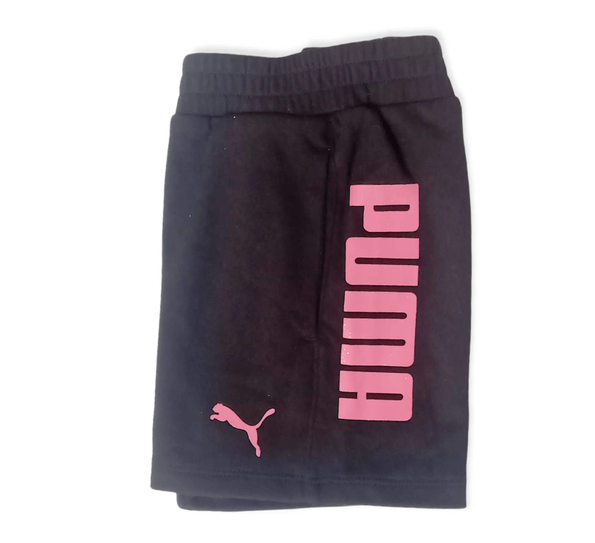 Girls Sports Short - Black x Pink