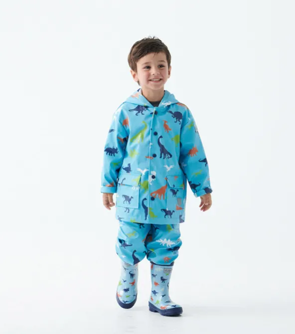 Hatley Prehistoric Dinos Colour Changing Raincoat