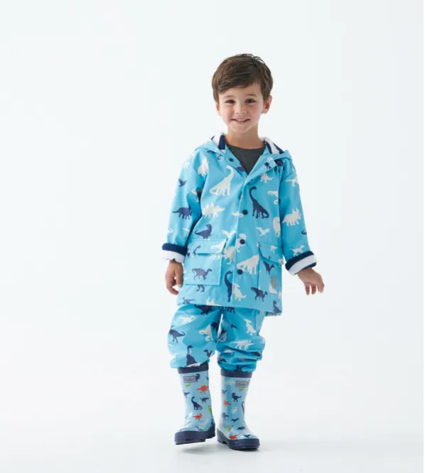 Hatley Prehistoric Dinos Colour Changing Raincoat